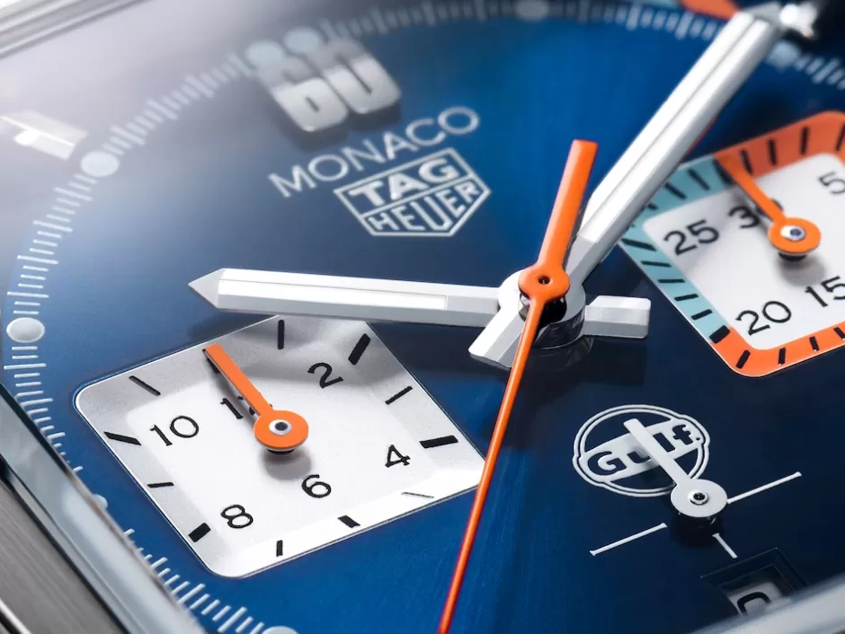 TAG Heuer Monaco Chronograph x Gulf^Homme Montres Chronographes | Éditions Spéciales